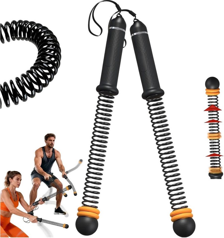 Vornix Handmuskeltrainer Battle Rope Trainingsseil 2er Set Verstellbarer (Handmuskeltrainer mit Silikongriff), für Krafttraining Fitness Zuhause Bild 3