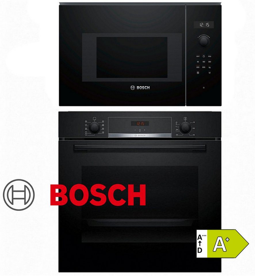 BOSCH Backofen-Set Bosch Backofen Teleskop mit Mikrowelle Einbau Sparset -Autark 20L, mit 1-fach-Teleskopauszug, Uhr, Timer, Teleskopauszug, Grill Bild 5
