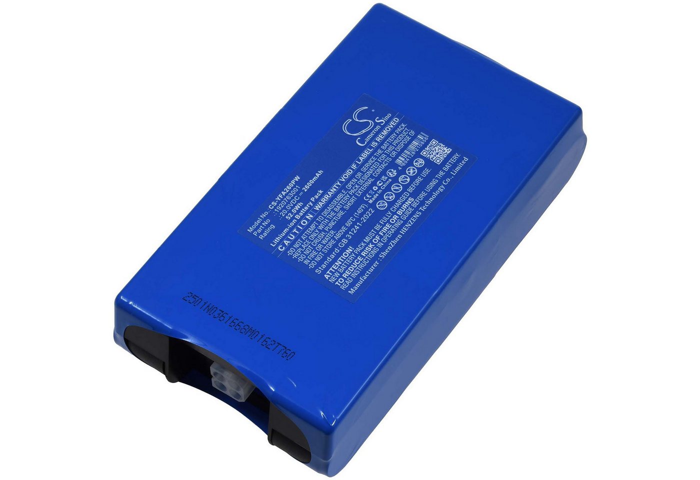 Powery Akku für Yard Force MB 400 Akku 2600 mAh (20 V)