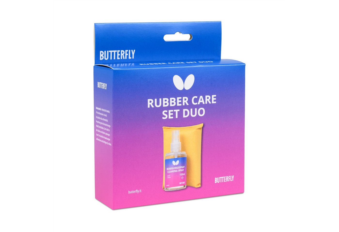 Butterfly Tischtennisschläger Belag Reiniger Set Duo, Tischtennis TT Table Tennis Reinigungsset Bild 5