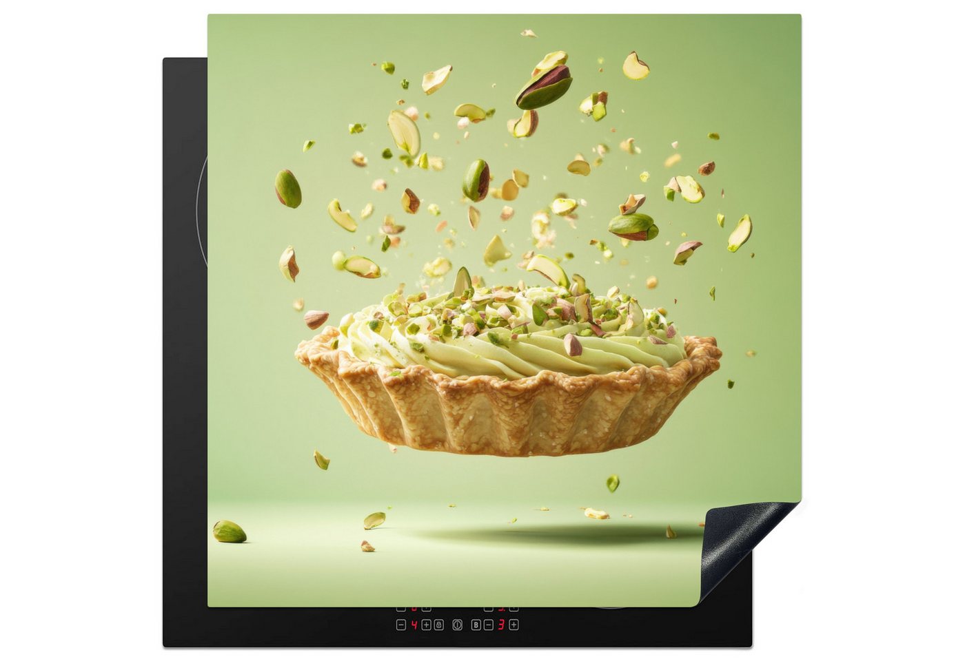 MuchoWow Herd-Abdeckplatte Pistazie - Torte - Nüsse - Lebensmittel, Vinyl, (1 tlg), Küche Herdabdeckung Ceranfeld Induktionsfeld Vinyl, 60x60 cm Bild 2