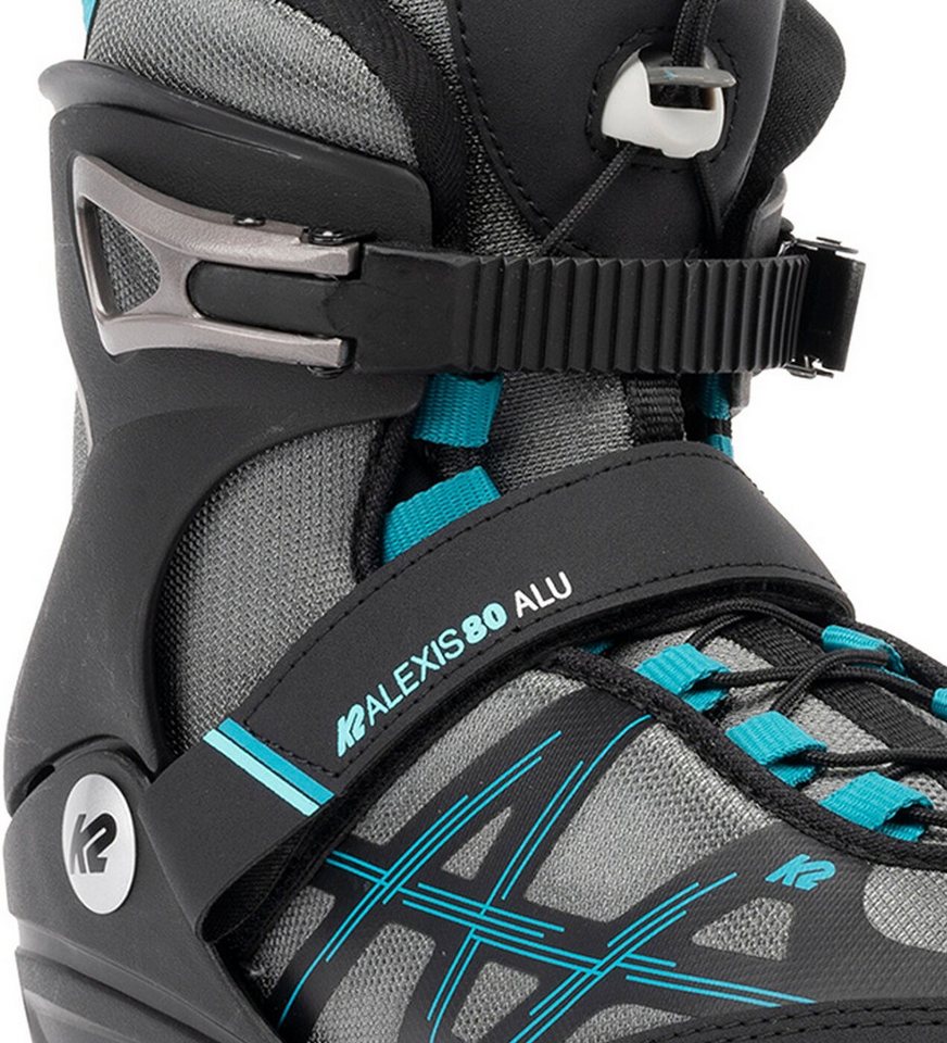 K2 Inlineskates ALEXIS 80 ALU GRAY_CYAN Bild 3