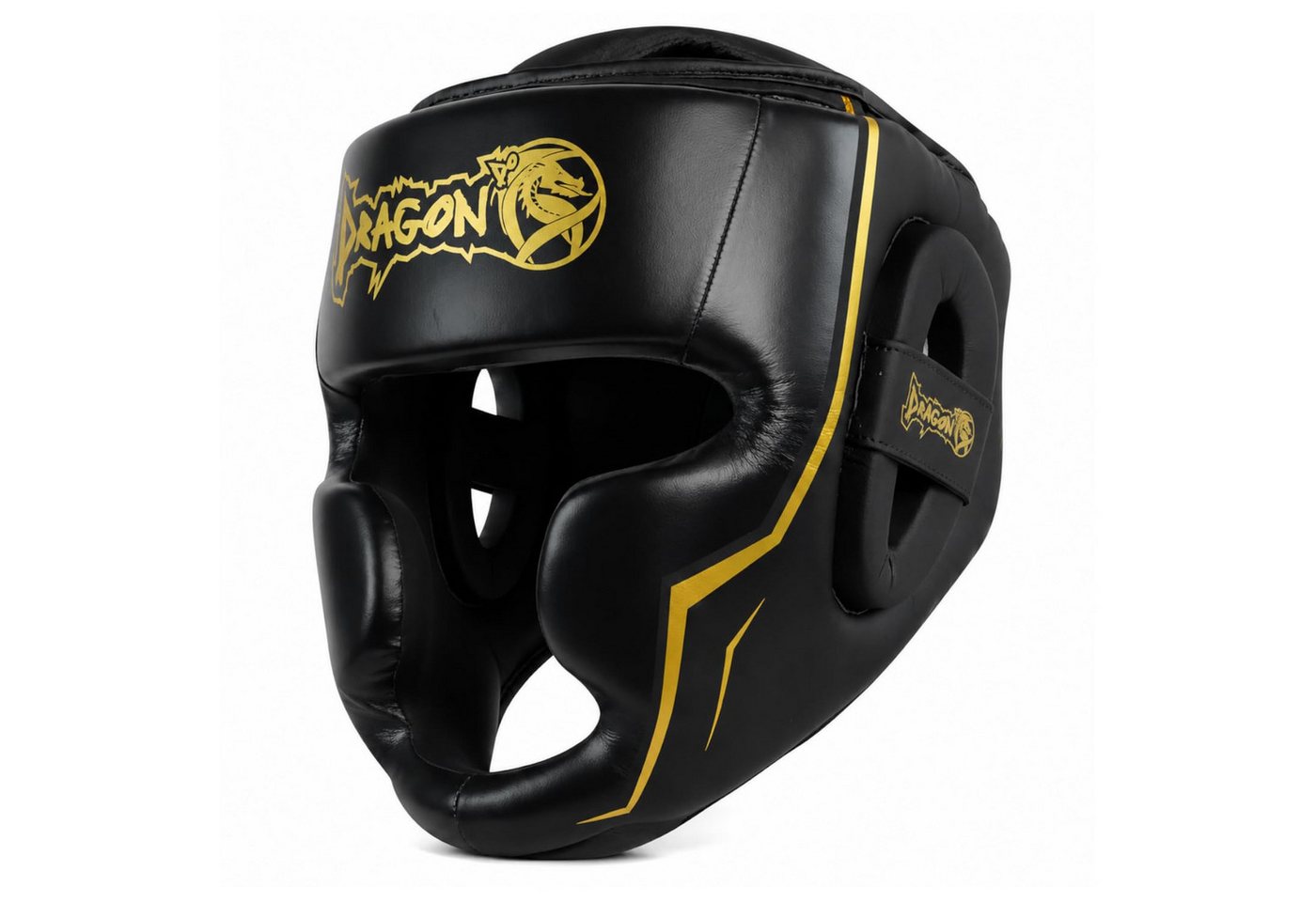 DragonDo Kopfschutz Boxhelm Legacy Schwarz Black für Kickboxen, Kampfsport MMA Training Bild 3