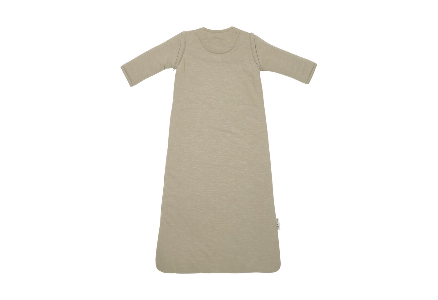 Meyco Baby Babyschlafsack Slub Smile Taupe/Offwhite (1 tlg), 70cm