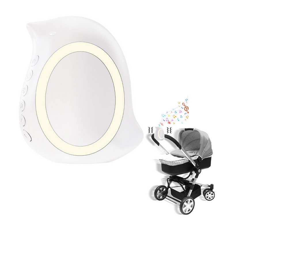 marmortrend Sehnsucht nach Einzigartigkeit Elektrischer Shaker Kinderwagenschaukler mit Weißem Rauschen und Musikbox, Kompatibel mit Rockit Kinderwagenschaukler, 1800mAh Akku Bild 2
