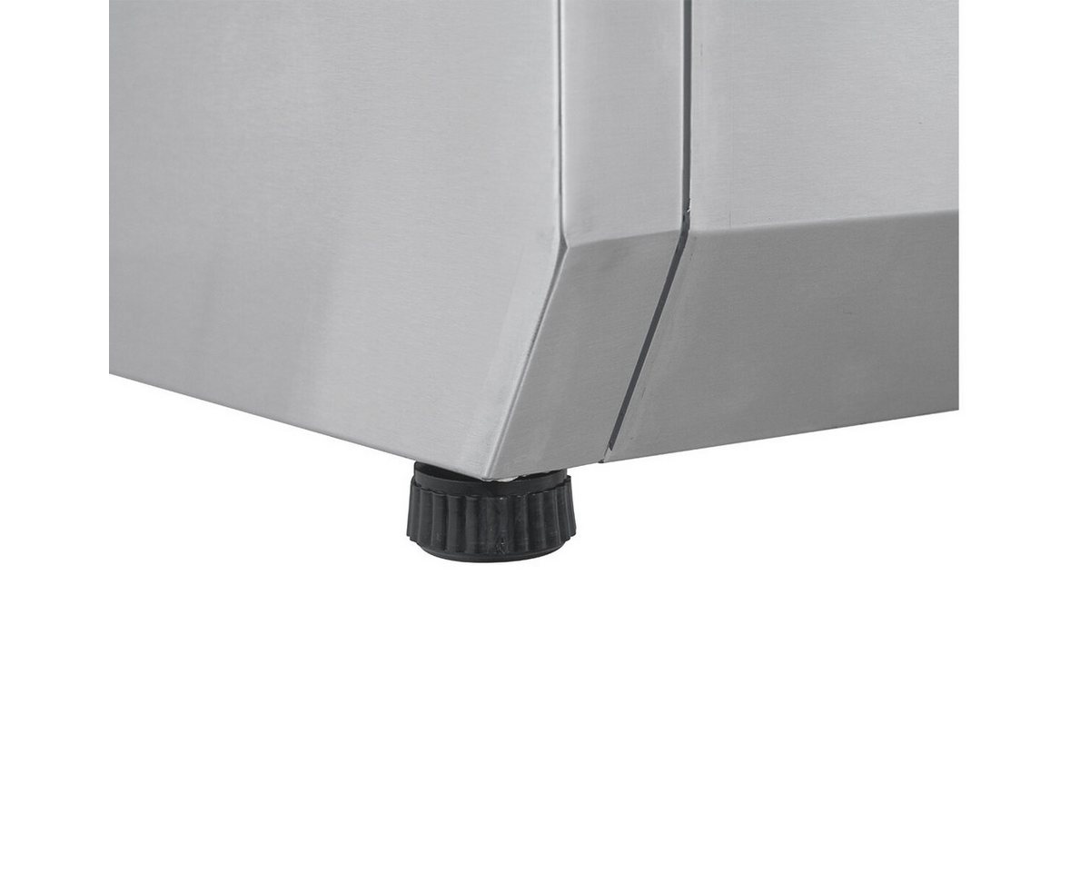 GastroHero Dönergrill Gastronomie Kühlaufsatz 200 cm Edelstahl mit Deckel – 10 x GN 1/4, 145 W, geteilter Deckel, 5 Zwischenstege, höhenverstellbar, energiesparend Bild 2