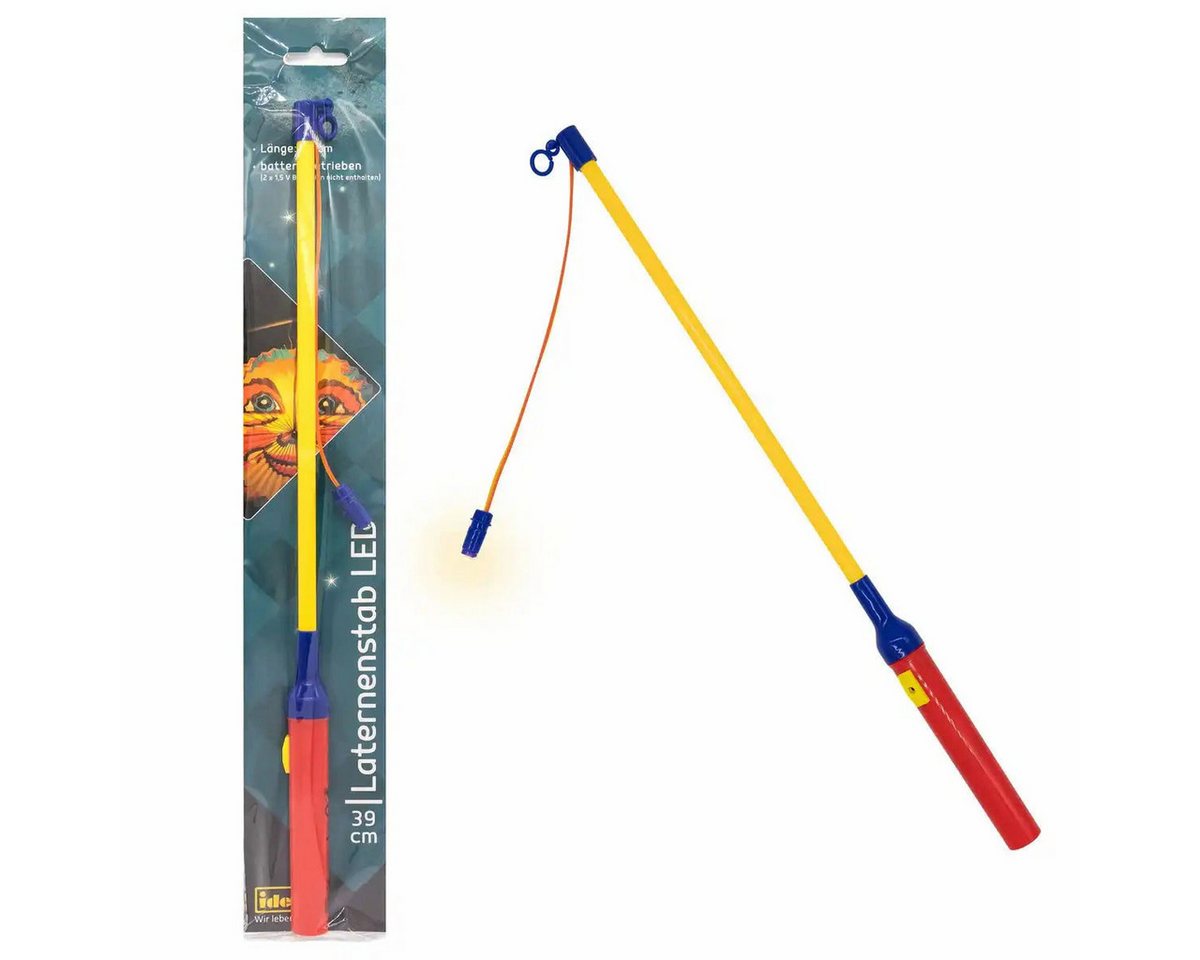 Idena Umzugslaterne Idena LED Laternenstab 39cm - Perfekt für Sankt Martin & Laternenumzüg