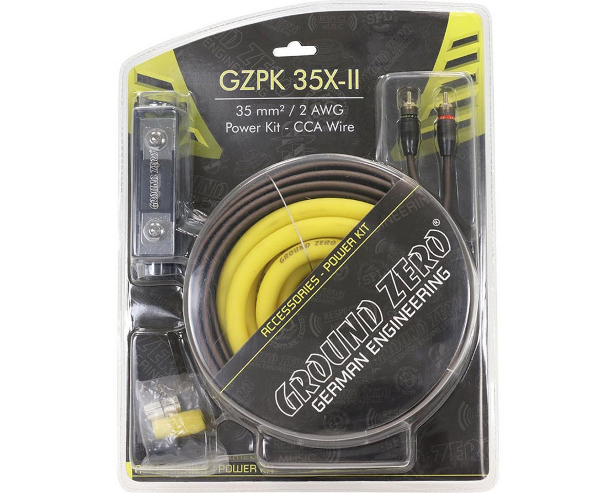 Ground Zero GZPK35X-II 35mm Kabelset Kabelkit CarHifi Anschlusset Audio-Kabel
