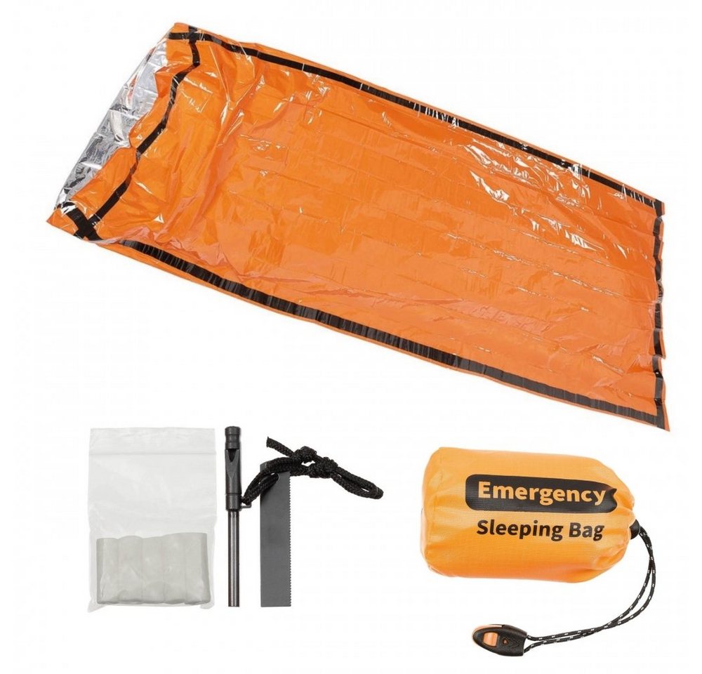 FoxOutdoor Biwaksack Notfall-Biwaksack, orange, einseitig alubeschichtet (Set) Bild 3