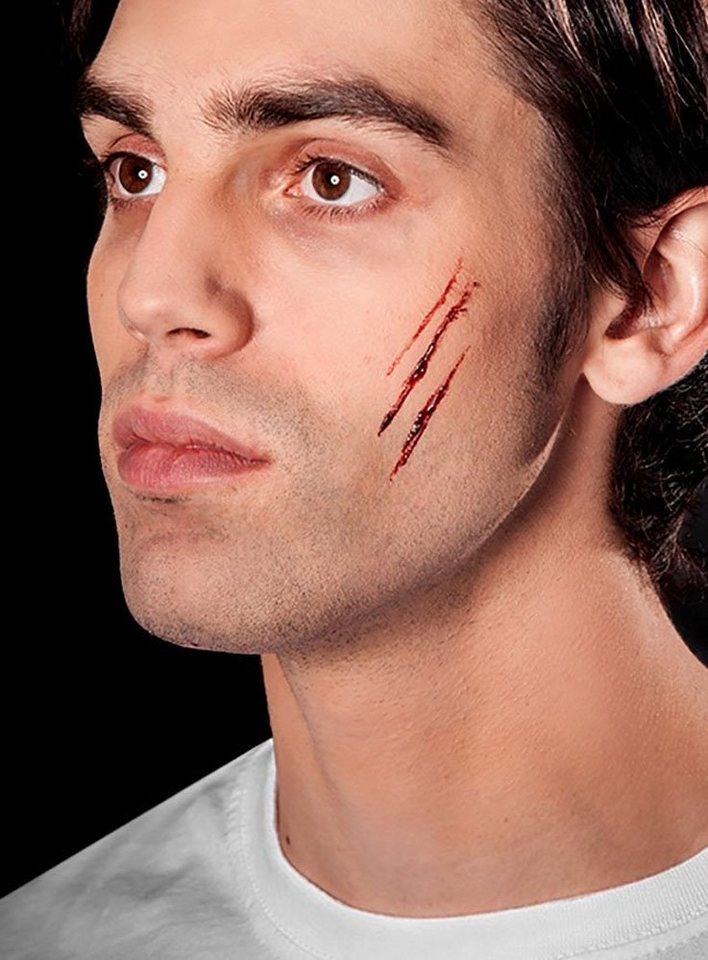 Maskworld Theaterschminke Wundschorf Verkrustetes Blut für Halloween Kostüm, Künstliches Blut für Theater, Film und Halloween Bild 4