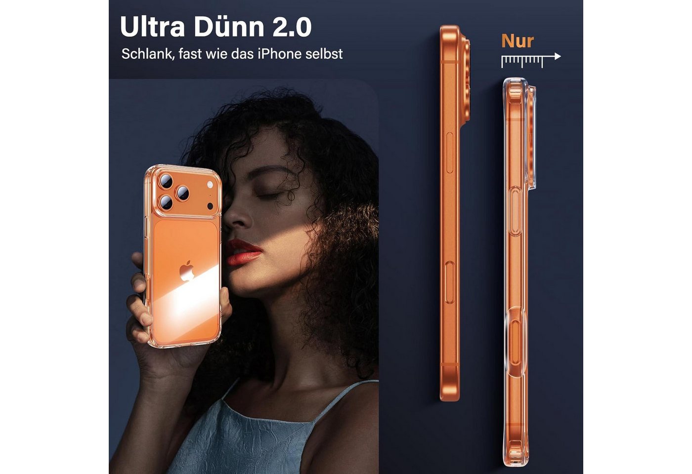 Fyrove Sichtschutzfolie 7-in-1 iPhone 17 Pro mit einem hochwertigen Komplettset bestehend, (aus 3× 9H gehärteten Displayschutzfolien, 3× Kamera-Schutzgläsern und einer transparenten TPU-Schutzhülle. Ein Kauf genügt, um Ihr Smartphone umfassend vor Kratzern, Stößen, Fingerabdrücken und täglichen Gebrauchsspuren zu schützen., iPhone 17 Pro Hülle mit Panzerglas) Bild 2