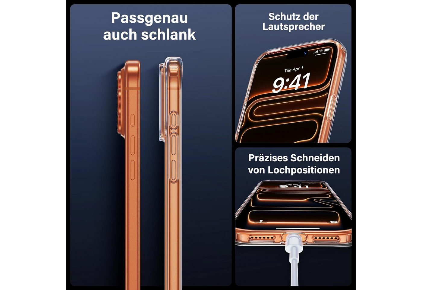 Fyrove Sichtschutzfolie 7-in-1 iPhone 17 Pro mit einem hochwertigen Komplettset bestehend, (aus 3× 9H gehärteten Displayschutzfolien, 3× Kamera-Schutzgläsern und einer transparenten TPU-Schutzhülle. Ein Kauf genügt, um Ihr Smartphone umfassend vor Kratzern, Stößen, Fingerabdrücken und täglichen Gebrauchsspuren zu schützen., iPhone 17 Pro Hülle mit Panzerglas) Bild 4