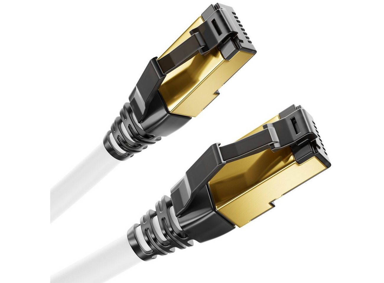 deleyCON deleyCON 3,0m CAT8.1 Patchkabel Netzwerkkabel RJ45 LAN DSL Kabel LAN-Kabel