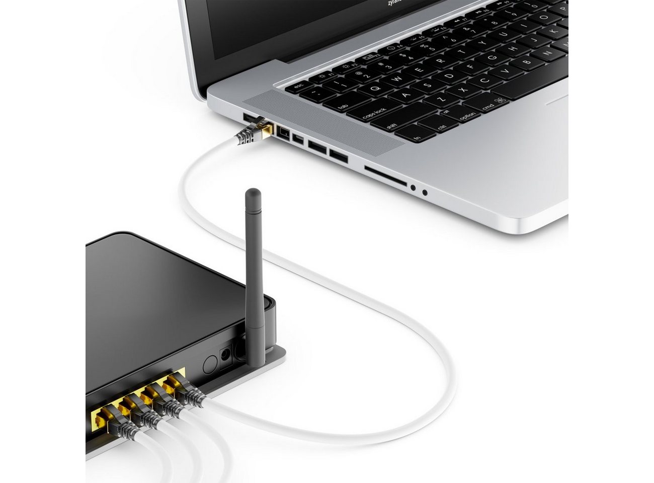 deleyCON deleyCON 3,0m CAT8.1 Patchkabel Netzwerkkabel RJ45 LAN DSL Kabel LAN-Kabel Bild 4