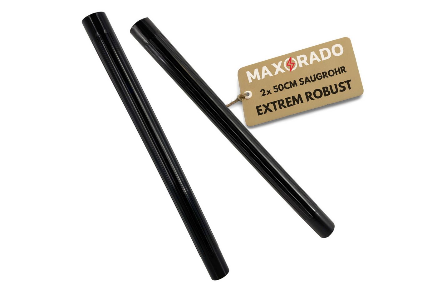 Maxorado Staubsaugerrohr Staubsaugerrohr Nassauger 35mm für Einhell TC TE TP Verlängerungsrohr, Zubehör für Industriestaubsauger, 2x 50cm Rohr NW 35 Saugrohr Verlängerung