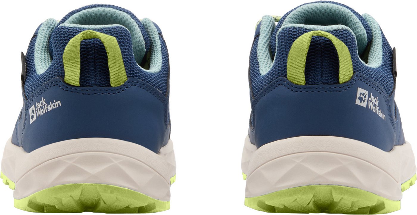 Jack Wolfskin WOODLAND 2 TEXAPORE LOW K Wanderschuh (für Kinder & Jugendliche) wasserdicht, Trekkingschuh