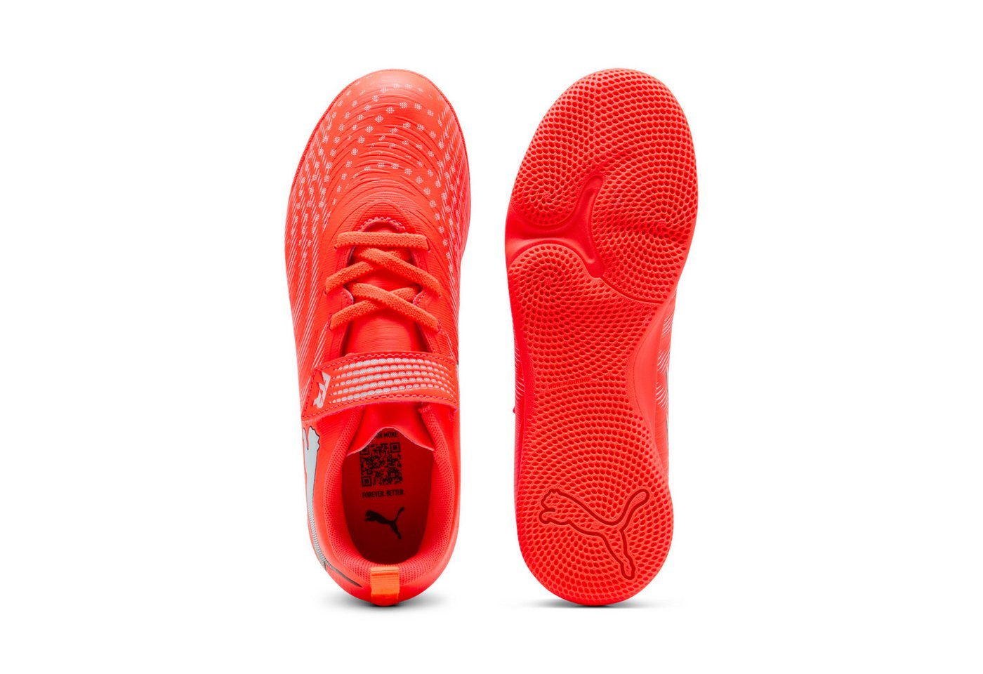 PUMA FUTURE 9 PLAY IT V JR Fußballschuh (für Kinder & Jugendliche) für Halle und Straße, leichtes Obermaterial aus Synthetik Bild 2