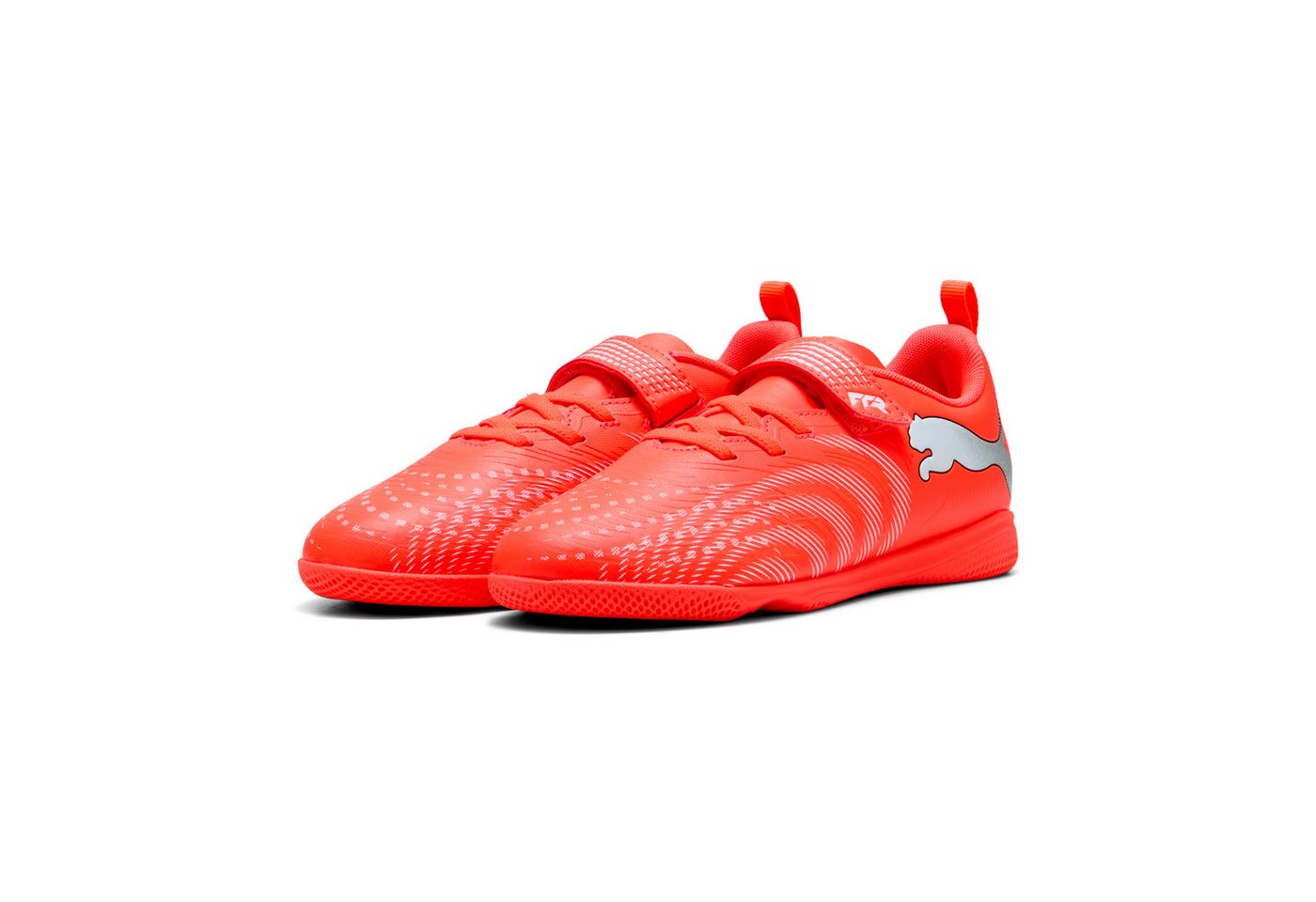 PUMA FUTURE 9 PLAY IT V JR Fußballschuh (für Kinder & Jugendliche) f ür Halle und Straße, leichtes Obermaterial aus Synthetik Bild 3