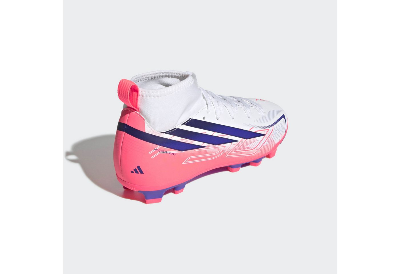 adidas Performance F50 HYPERFAST CLUB KIDS, FESTE BÖDEN/GEMISCHTE BÖDEN, HALBHOCH GESCHN Fußballschuh (für Kinder & Jugendliche) für viele verschiedene Böden geeignet Bild 2
