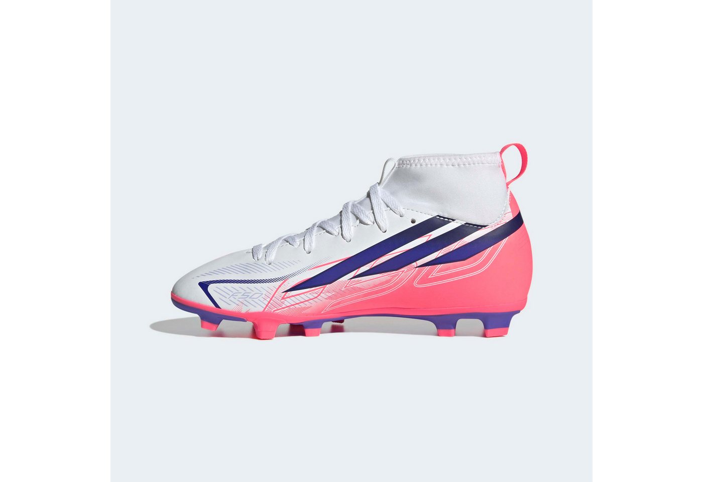 adidas Performance F50 HYPERFAST CLUB KIDS, FESTE BÖDEN/GEMISCHTE BÖDEN, HALBHOCH GESCHN Fußballschuh (für Kinder & Jugendliche) für viele verschiedene Böden geeignet Bild 3