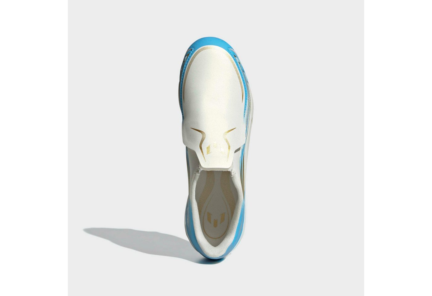 adidas Performance F50 MESSI LEAGUE KIDS, FESTE BÖDEN, OHNE SCHNÜRSENKEL Fußballschuh (für Kinder & Jugendliche) Außensohle für Rasen und feste Böden Bild 3