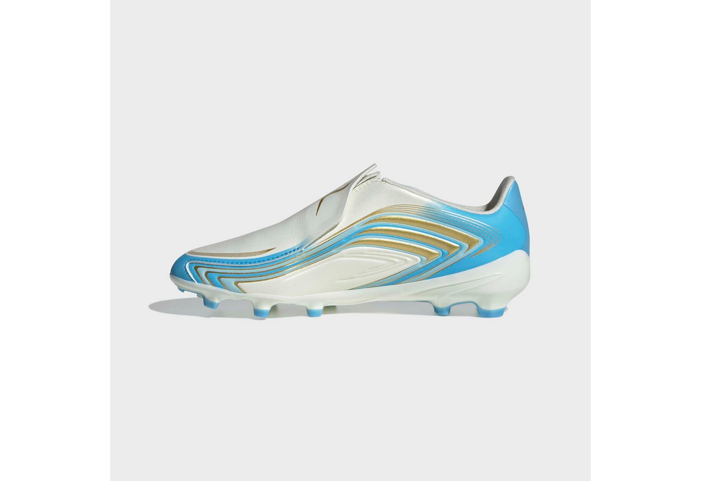 adidas Performance F50 MESSI LEAGUE KIDS, FESTE BÖDEN, OHNE SCHNÜRSENKEL Fußballschuh (für Kinder & Jugendliche) Außensohle für Rasen und feste Böden Bild 5