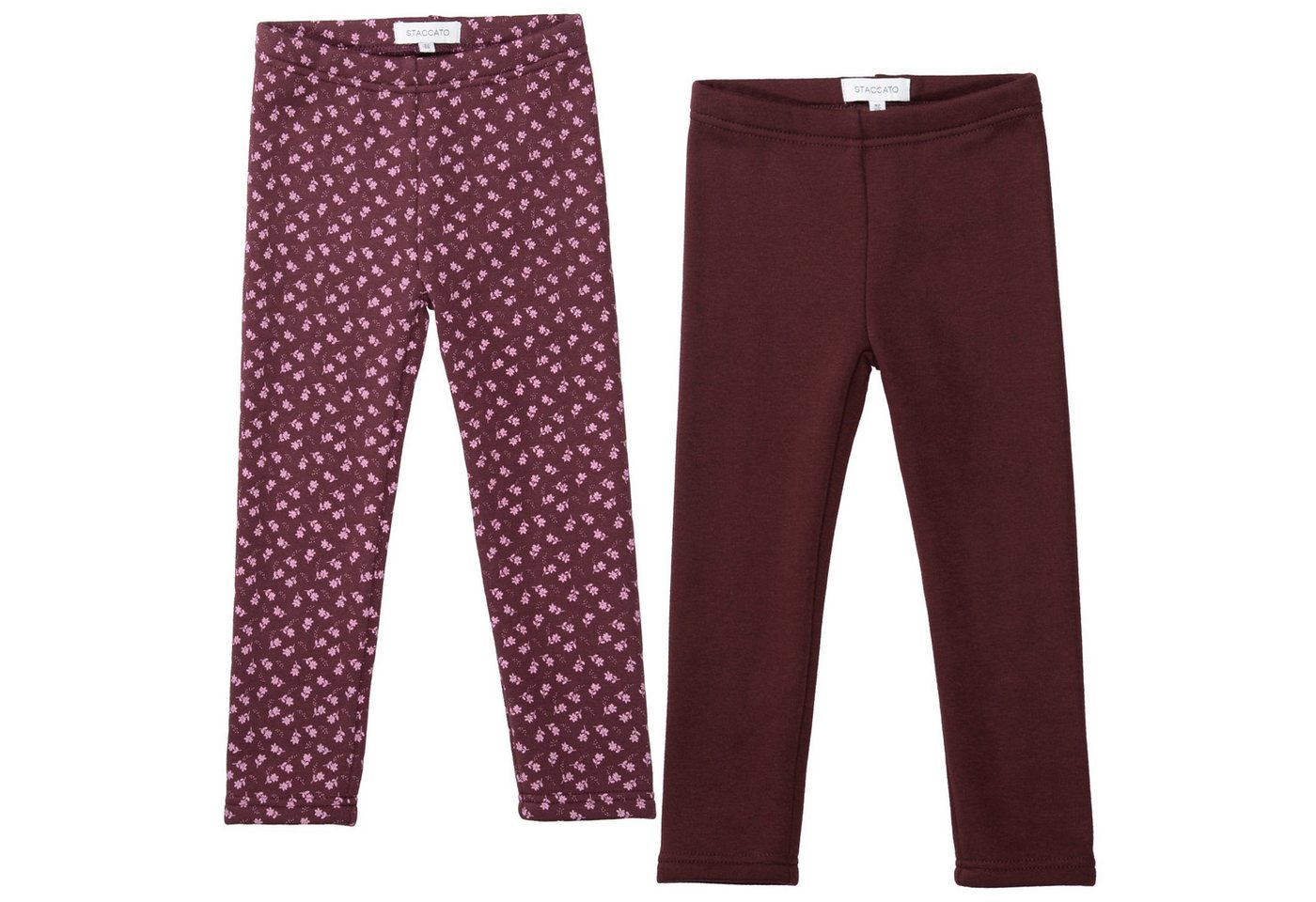 STACCATO Thermoleggings 2er Pack bedruckt und unifarben / Winter-Leggins für Girls