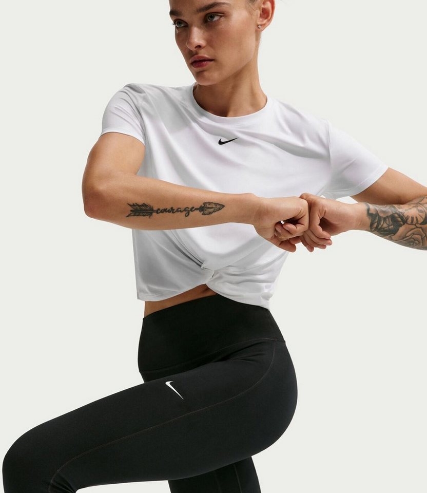 Nike Trainingstights W NK DF ONE HR TIGHT USEAM BLACK/WHITE Bild 3