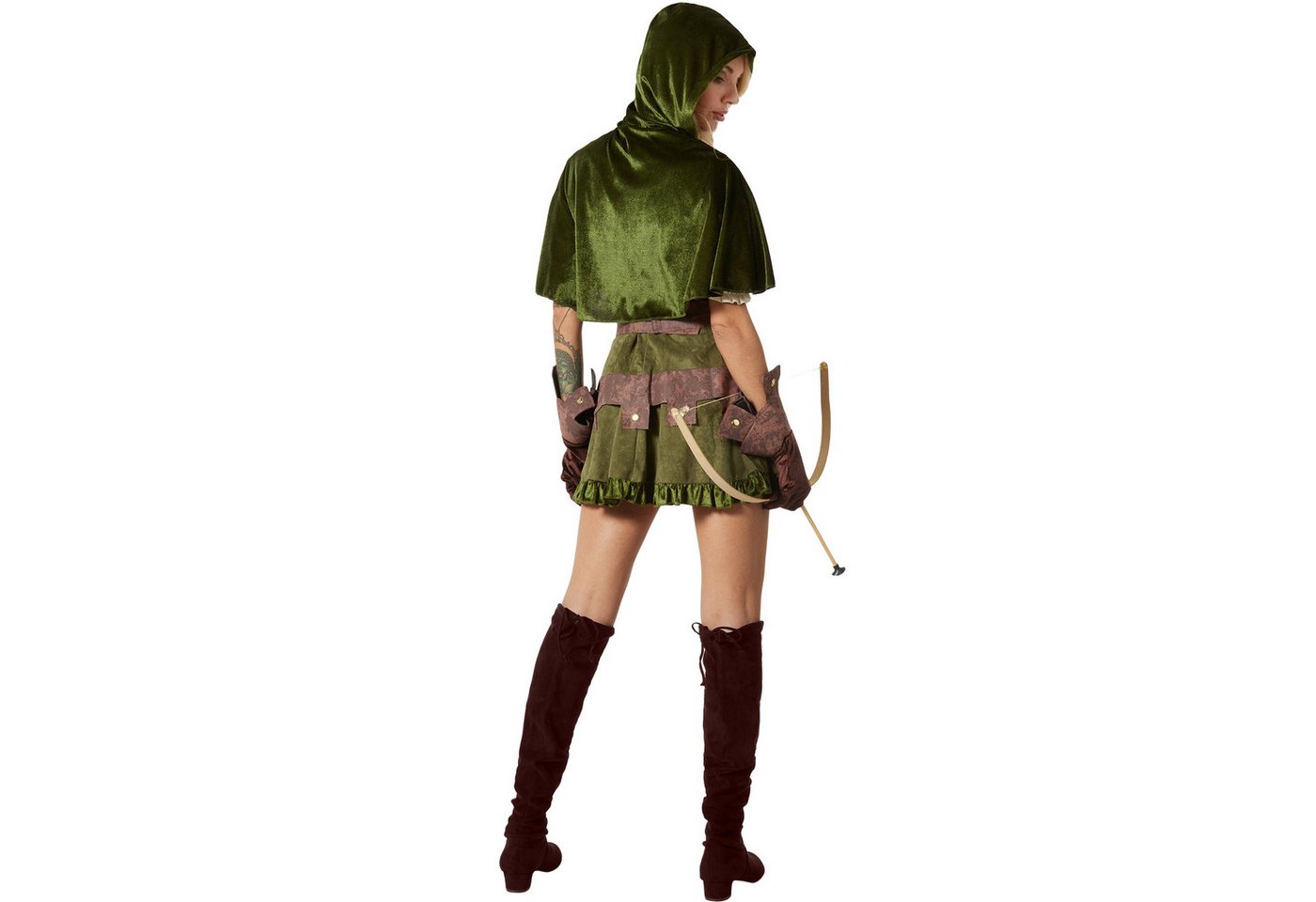 dressforfun Kostüm Waldhüterin/Naturwächterin Wächterin des Waldes, in grün, Gr. XXL, Komplettes Set: Mit Gürtel und Handschuhen für den perfekten Look