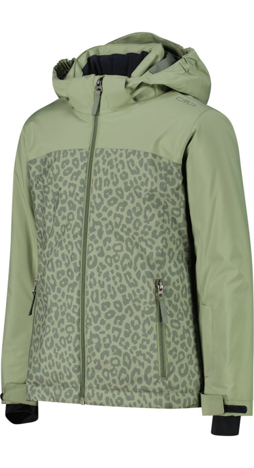 CMP Skijacke KID G JACKET SNAPS HOOD GREEN TEA-SALVIA