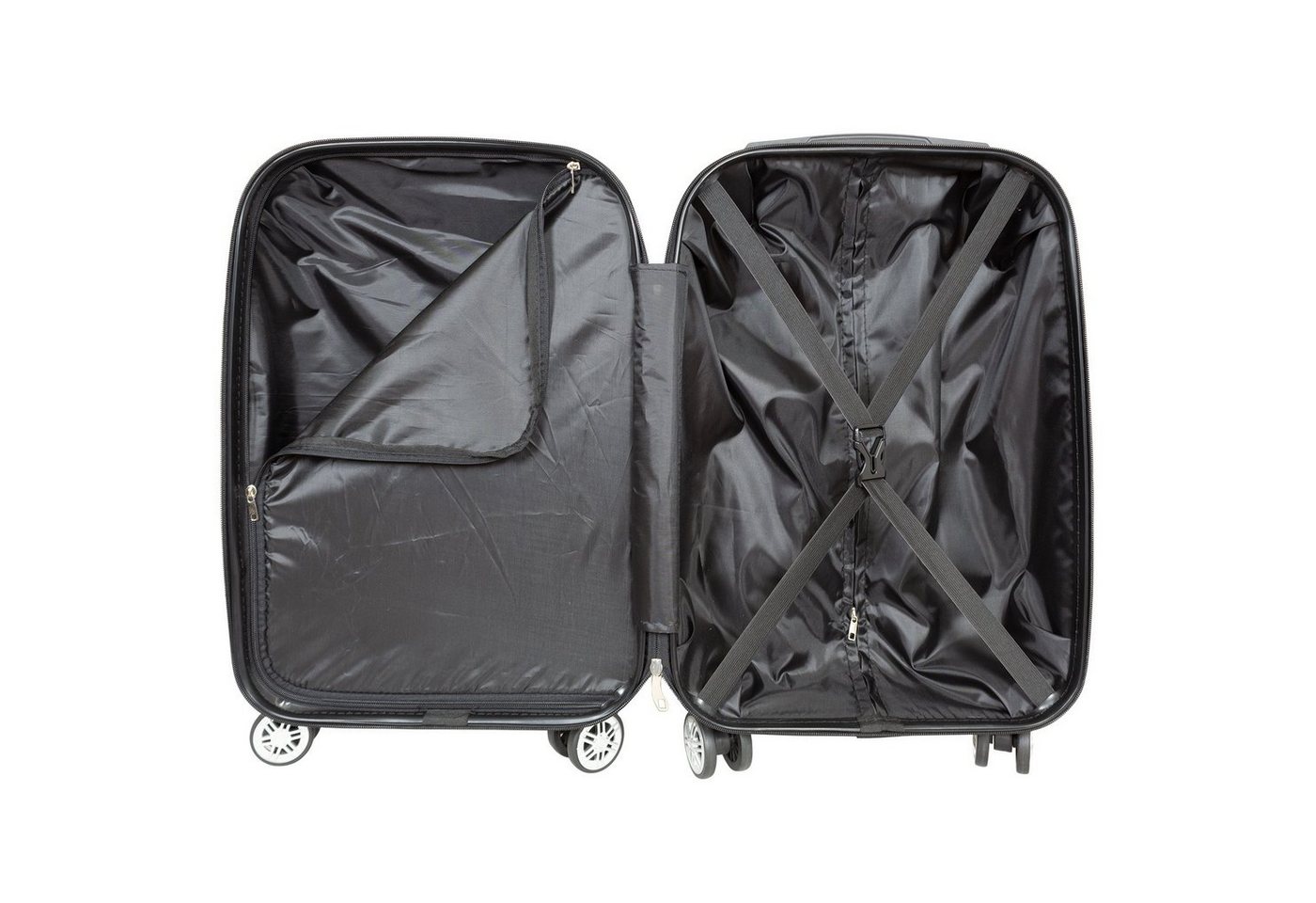 Trendyshop365 Hartschalen-Trolley Reisekoffer im Leoparden-Look, 3 Größen, 4 Rollen, Tierfell-Optik, Zahlenschloss Bild 5