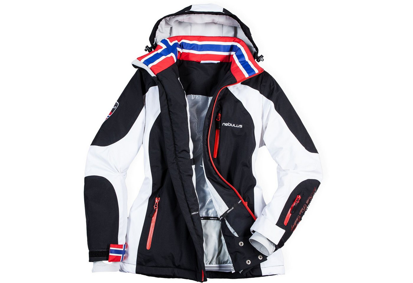 Nebulus Skijacke DAVOS, Q680 - Damen, schwarz-weiß, L/40 Bild 2