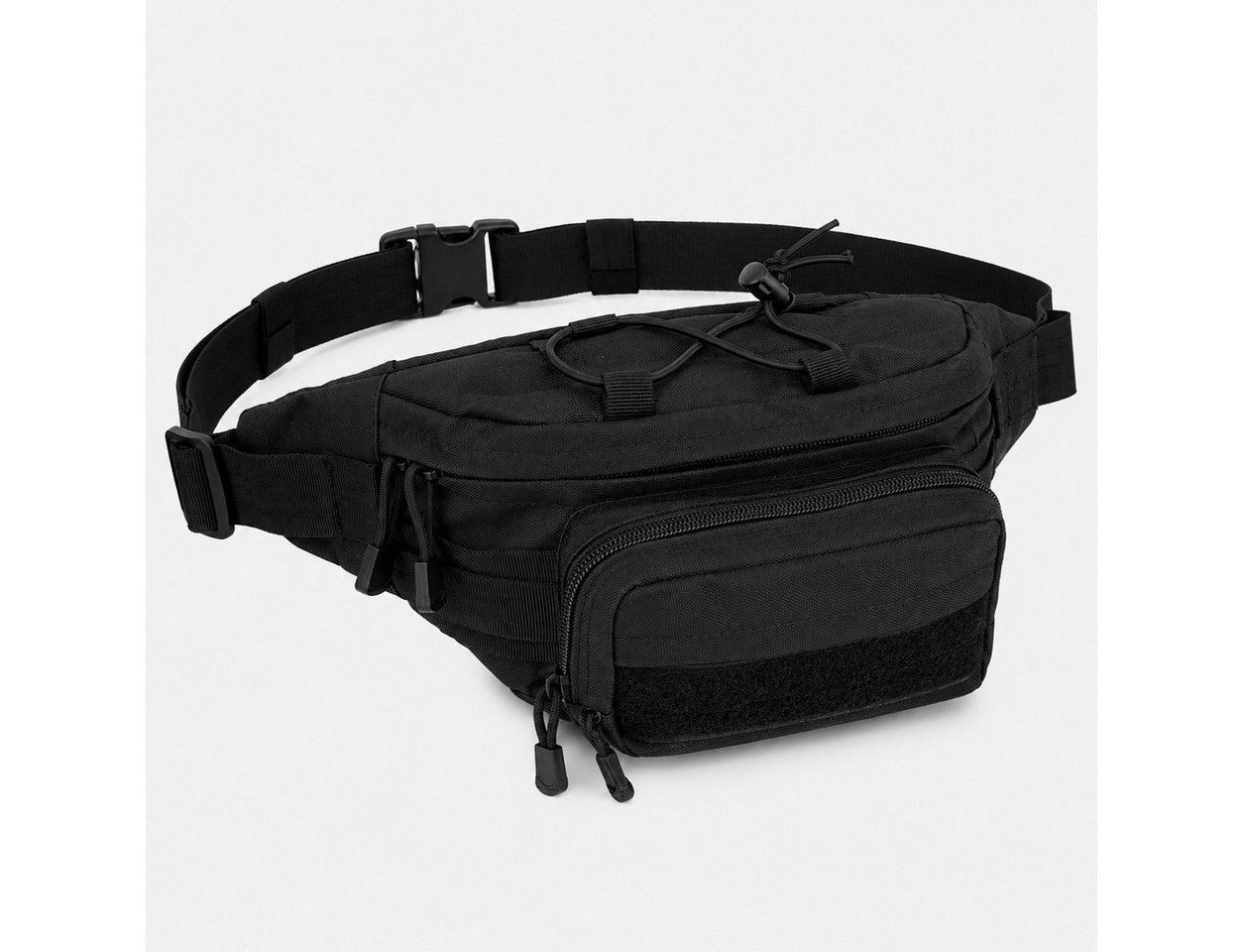 WS-Trend Wanderrucksack Taktische Gürteltasche Herren 3 L MOLLE Bauchtasche Hüfttasche Schwa Bild 5