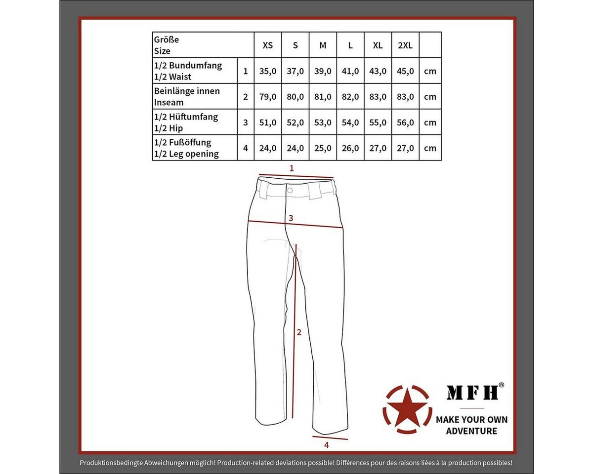 MFH Outdoorhose Damen Trekkinghose schwarz L Bild 2