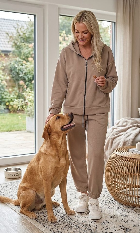 simaranda Jogginganzug Damen Jogginganzug 618 36-42 Schlamm