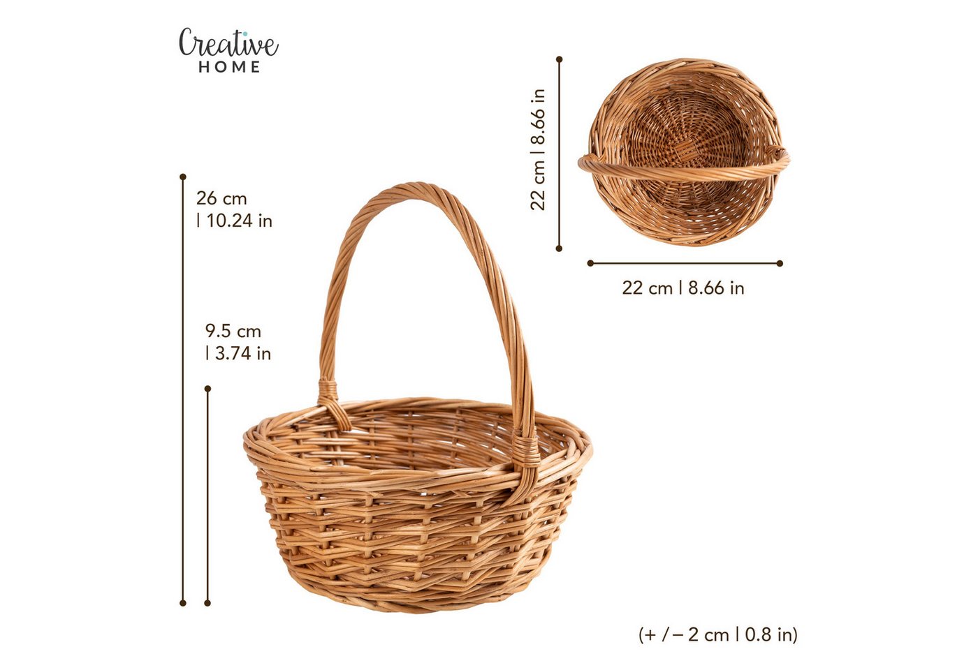 Creative Home Einkaufskorb Osterkorb Picknickkorb Einkaufskorb