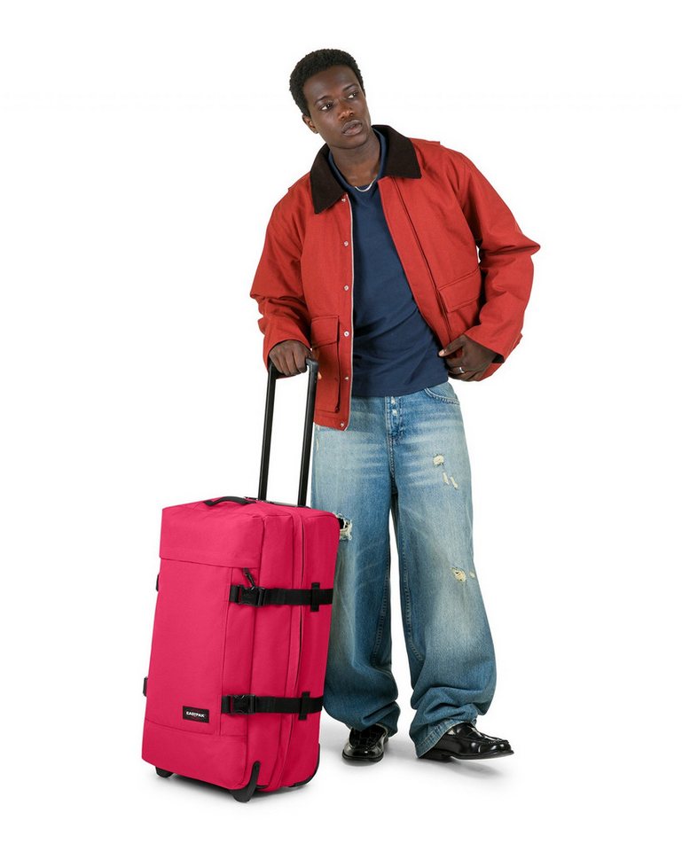 Eastpak Reisetasche Tranverz M Saffron Red (78 Liter) mit Rollen magenta Bild 3