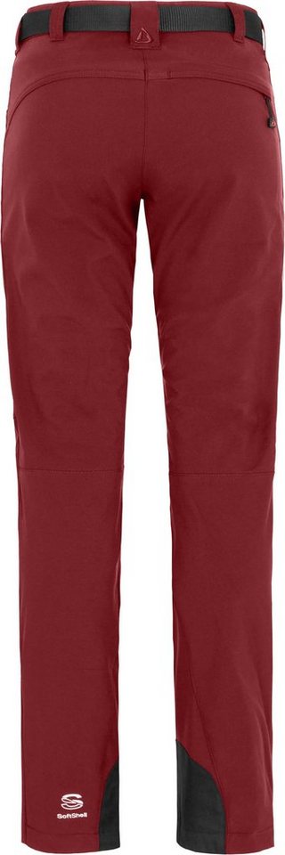 Bergson Outdoorhose MAILA Damen Winter Softshellhose, winddicht, warm, Kurzgrößen, Tomaten rot Bild 2