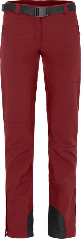 Bergson Outdoorhose MAILA Damen Winter Softshellhose, winddicht, warm, Kurzgrößen, Tomaten rot Bild 5