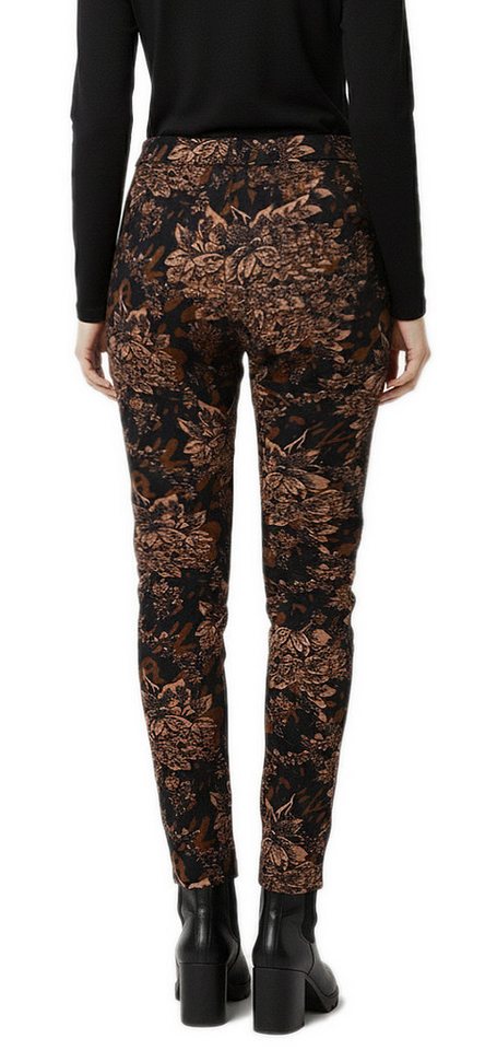 dy_mode Thermohose Damen Thermohose Blumen-Print Gefütterte Winterhose Thermoleggings Middel Waist, mit Innenfutter, mit elastischem Bund Bild 5