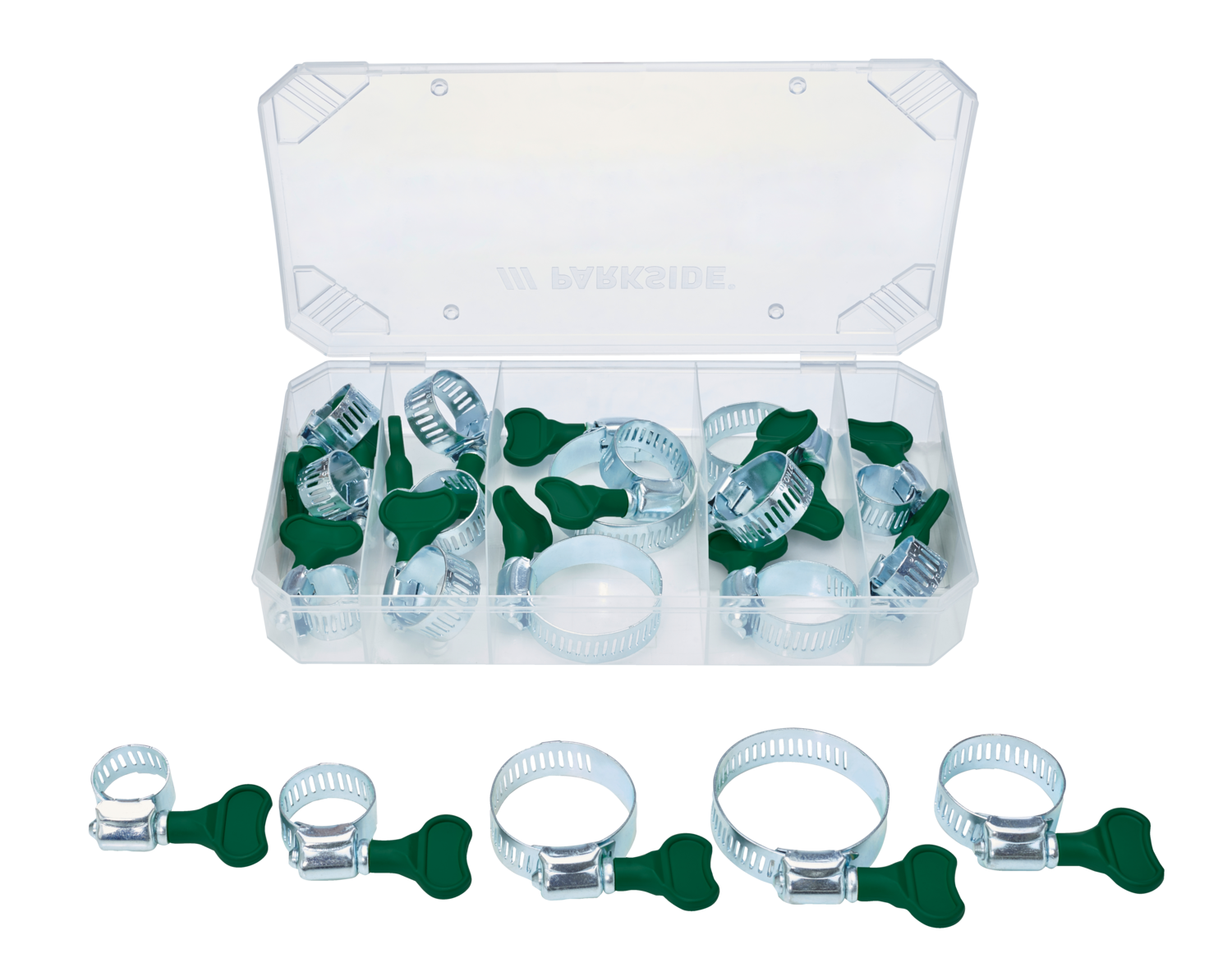PARKSIDE® Kleinteile Sortiment (Schlauchklemmen mit Flügelkopf)