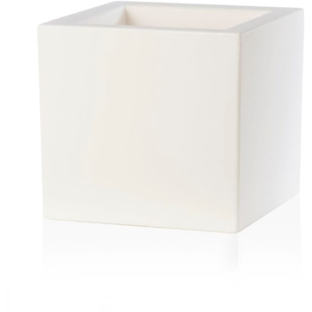 Eckiger Weiß Blumentopf 58x58 Cm H 58 Mod. Schio Cubo