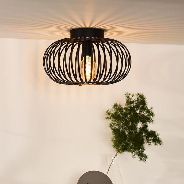 Lucide - Manuela - Deckenleuchte - Ø 39,5 Cm - 1xe27 - Schwarz