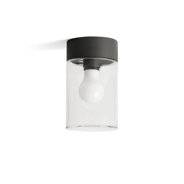 Faro Barcelona - Deckenleuchte Dunkelgrau Mit Transparentem Glas Kila 71740