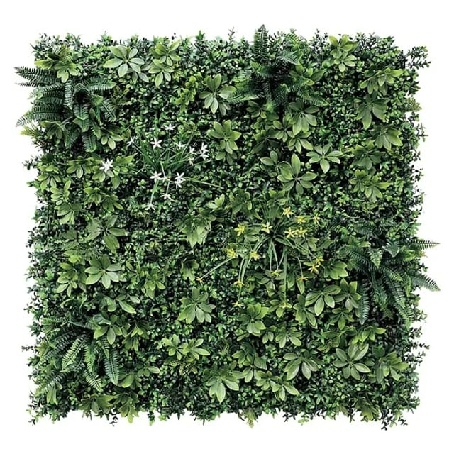 Hellene Deko-paneel Aus Synthetischem Laub - Grün - 1x1m Nortene