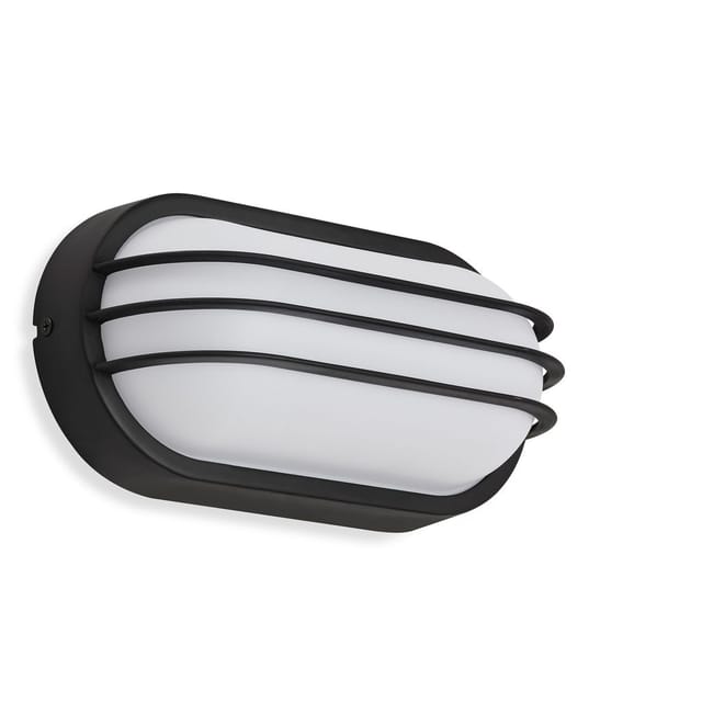 Telefunken - Led Außenwandleuchte Außenlampe Ip 44 4000k 12w Schwarz Kunststoff