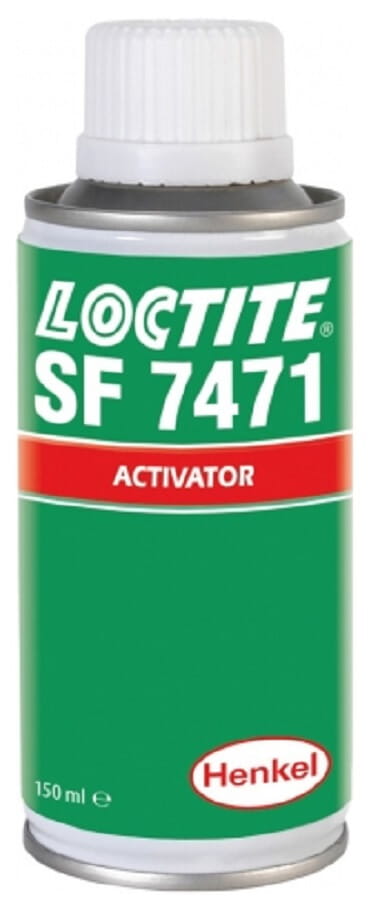 Loctite Sf 7471 150 Ml Transparenter Flüssigaktivator-spray Zur Beschleunigung Der Aushärtung Anaerober Klebstoffe Bei Niedrigen Temperaturen, Insbesondere Für Passive Metalle Und Große Spalten