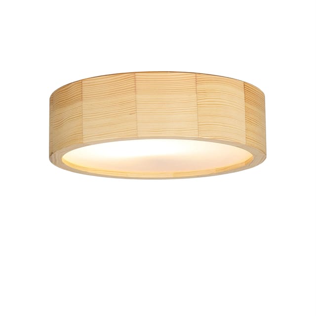 Licht-erlebnisse - Deckenlampe Holz Rund 27 Cm Flur Wohnzimmer Deckenleuchte