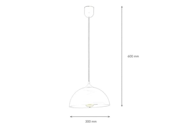 Licht-erlebnisse - Hängeleuchte Retro Weiß Gelb Küche Esstisch 30 Cm Rund