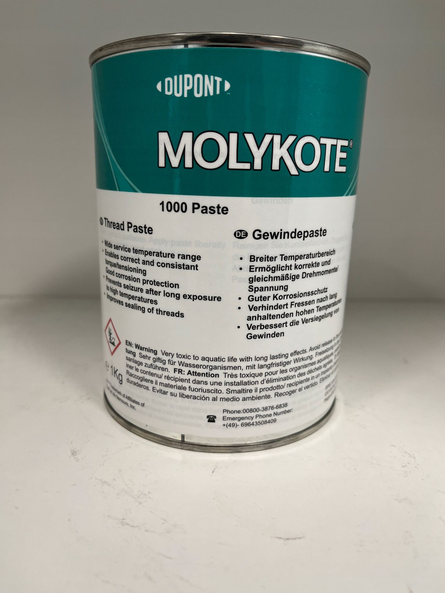 Molykote 1000 Paste 1kg Fadenpaste